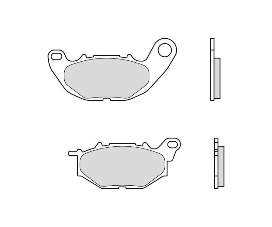 Plaquettes de frein BREMBO route métal fritté - 07YA52SA - 1036271