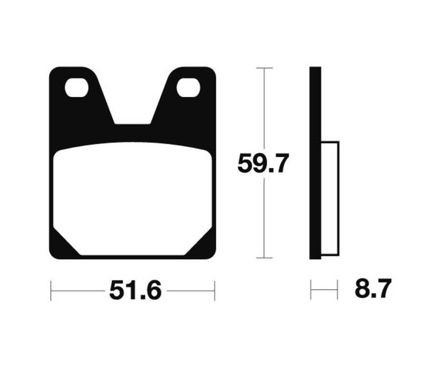 Plaquettes de frein TECNIUM Performance métal fritté - MR233 - 1023061