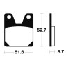 Plaquettes de frein TECNIUM Performance métal fritté - MR233 - 1023061