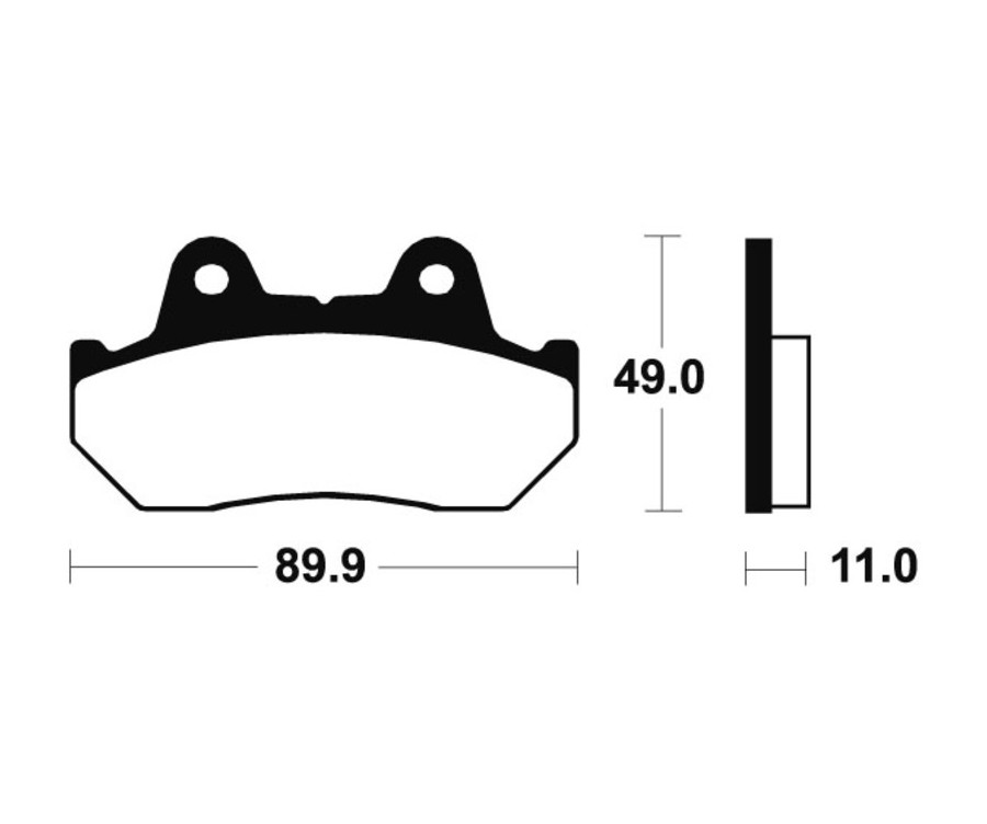 Plaquettes de frein TECNIUM Performance métal fritté - MR42 - 1023088