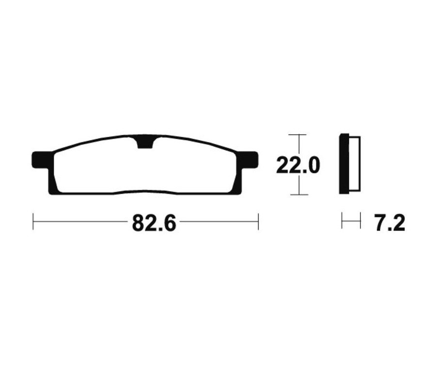 Plaquettes de frein TECNIUM route organique - MA89 - 1022558