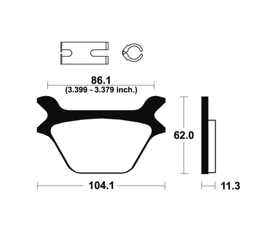 Plaquettes de frein TECNIUM Performance métal fritté - MR169 - 1023046