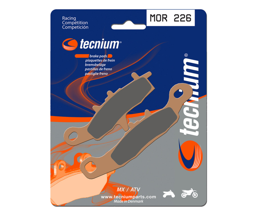 Plaquettes de frein TECNIUM Racing MX/Quad métal fritté - MOR226 - 1022962