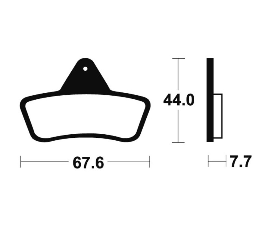 Plaquettes de frein TECNIUM MX/Quad métal fritté - MOA258 - 1022933