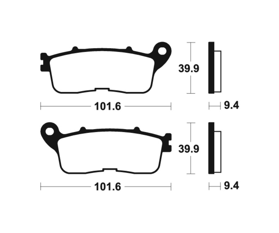 Plaquettes de frein TECNIUM Performance métal fritté - MR392 - 1023086
