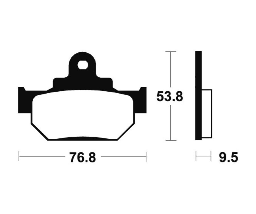 Plaquettes de frein TECNIUM route organique - MA82 - 1022551