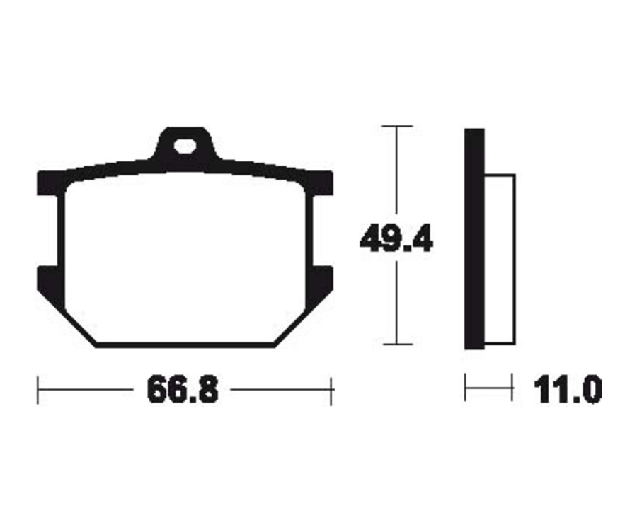 Plaquettes de frein TECNIUM route organique - MA7 - 1022538