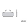 Plaquettes de frein BREMBO Scooter métal fritté - 07006XS - 1035718