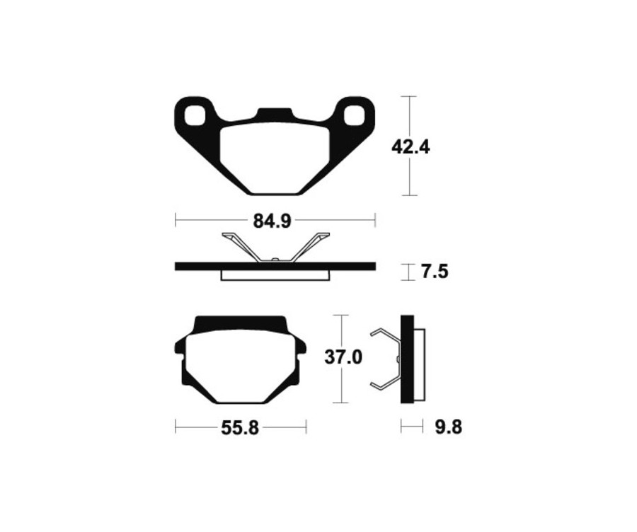 Plaquettes de frein TECNIUM MX/Quad métal fritté - MO192 - 1022853