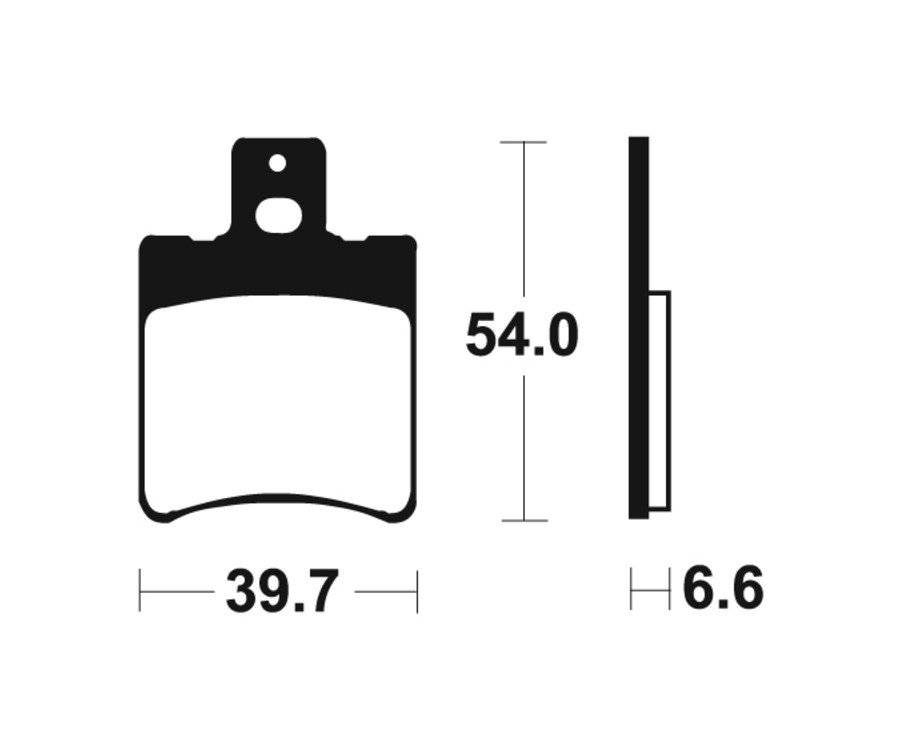 Plaquettes de frein TECNIUM Scooter organique - ME167 - 1022621