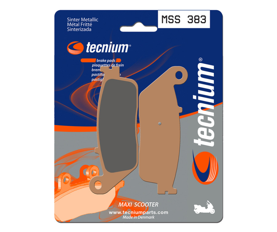 Plaquettes de frein TECNIUM Maxi Scooter métal fritté - MSS383 - 1023224