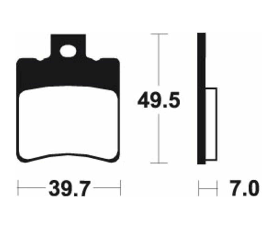 Plaquettes de frein TECNIUM Scooter organique - ME225 - 1022645