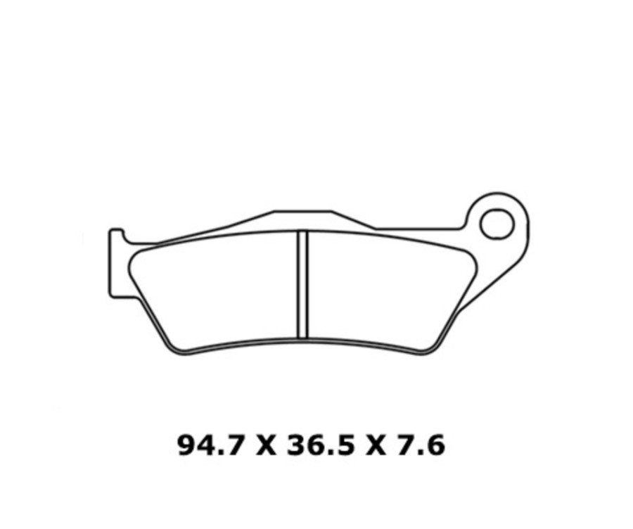 Plaquettes de frein CL BRAKES route métal fritté - 1258A3+ - 1048291