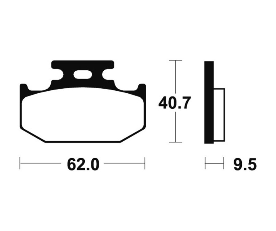 Plaquettes de frein TECNIUM route organique - MA148 - 1022371