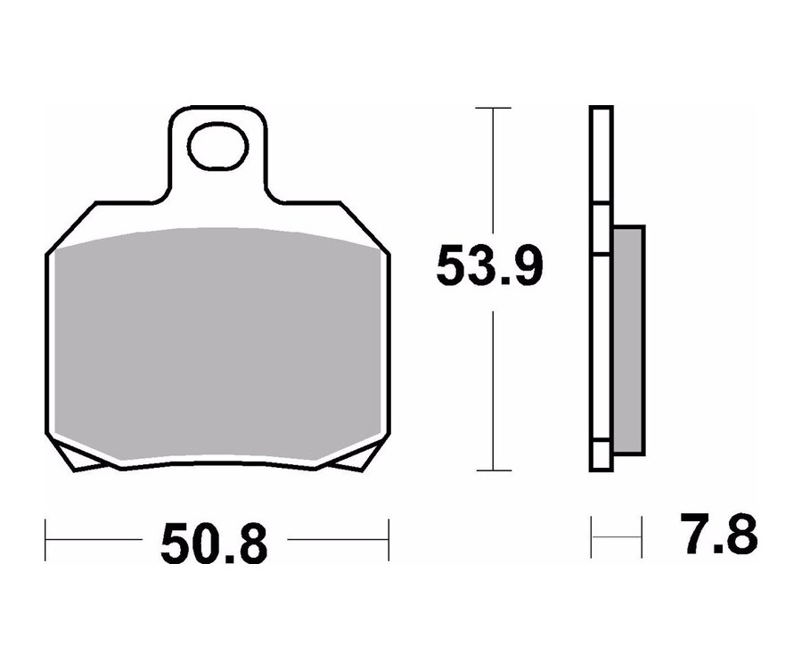 Plaquettes de frein BREMBO métal fritté - 07BB20SP - 1116910