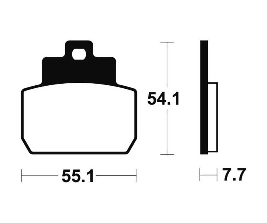 Plaquettes de frein TECNIUM Scooter organique - ME331 - 1022680