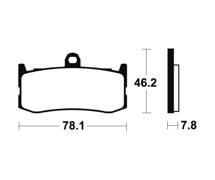Plaquettes de frein TECNIUM Racing métal fritté carbone - MCR364 - 1022600