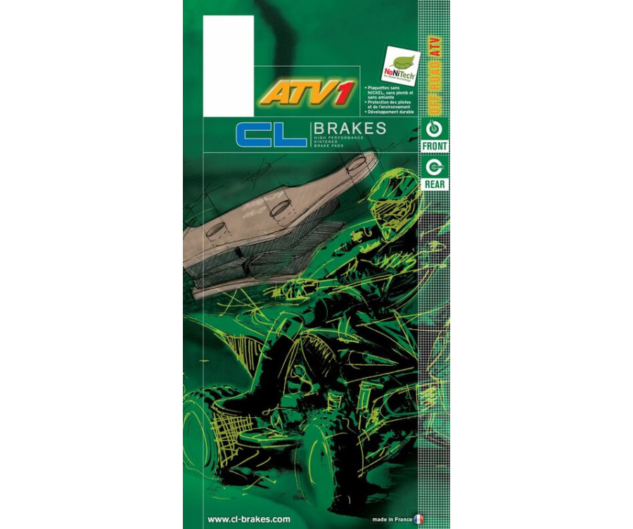 Plaquettes de frein CL BRAKES Quad métal fritté - 2326ATV1 - 1034893