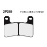 Plaquettes de frein NISSIN route /Off-Road métal fritté - 2P-289ST - 1036734