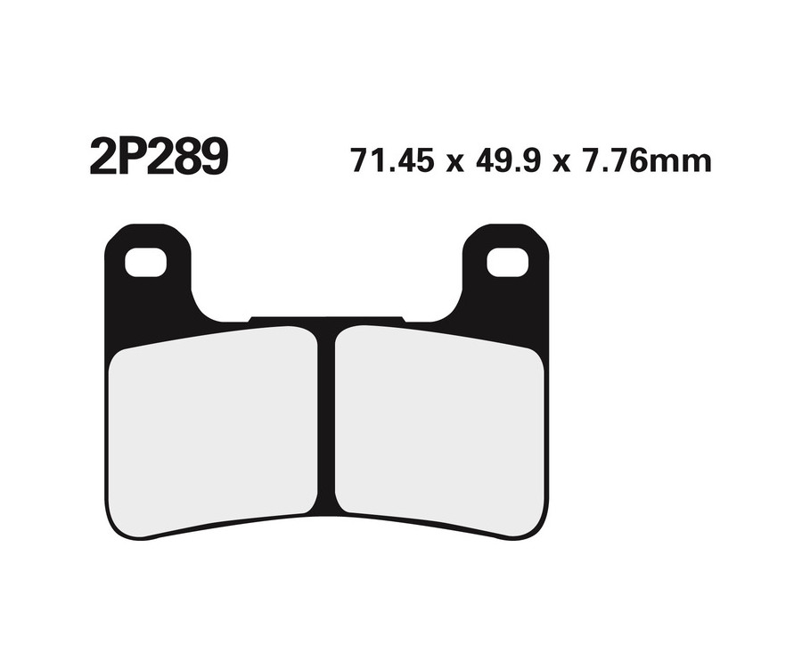 Plaquettes de frein NISSIN route /Off-Road métal fritté - 2P-289ST - 1036734