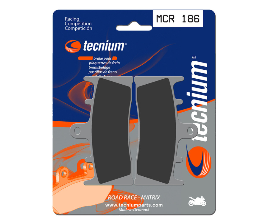 Plaquettes de frein TECNIUM Racing métal fritté carbone - MCR186 - 1022579