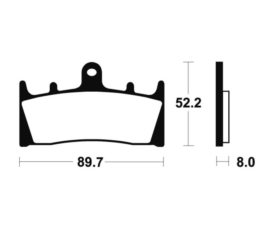 Plaquettes de frein TECNIUM Racing métal fritté carbone - MCR186 - 1022579