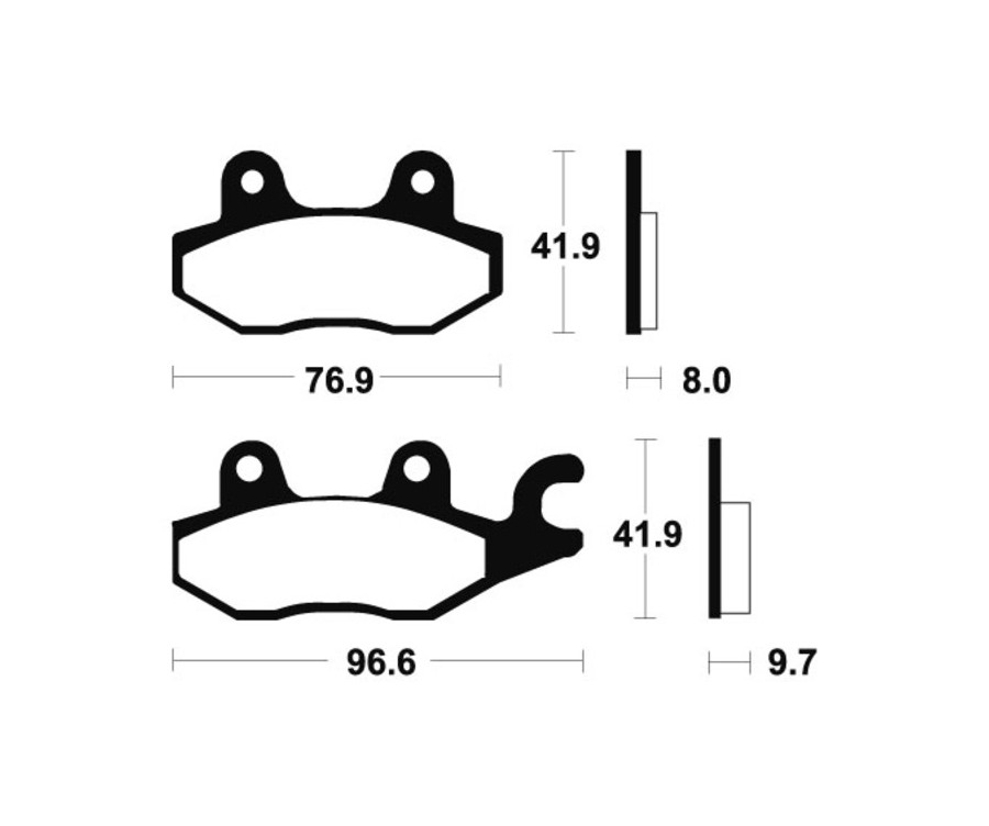 Plaquettes de frein TECNIUM route organique - MA133 - 1022355