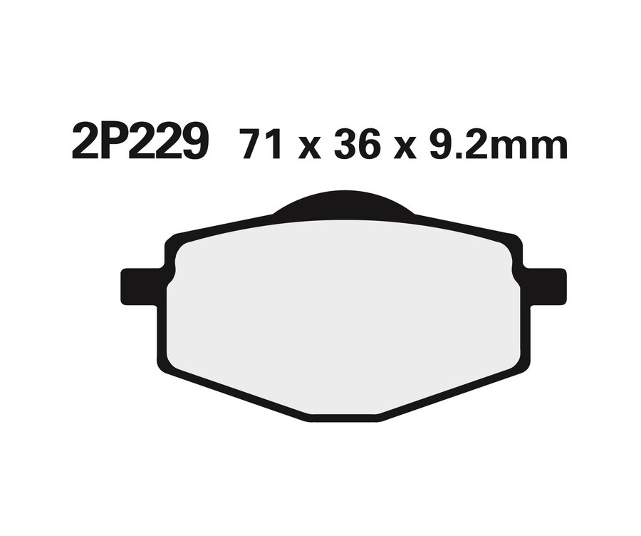 Plaquettes de frein NISSIN Off-Road semi-métallique - 2P-229GS - 1036665