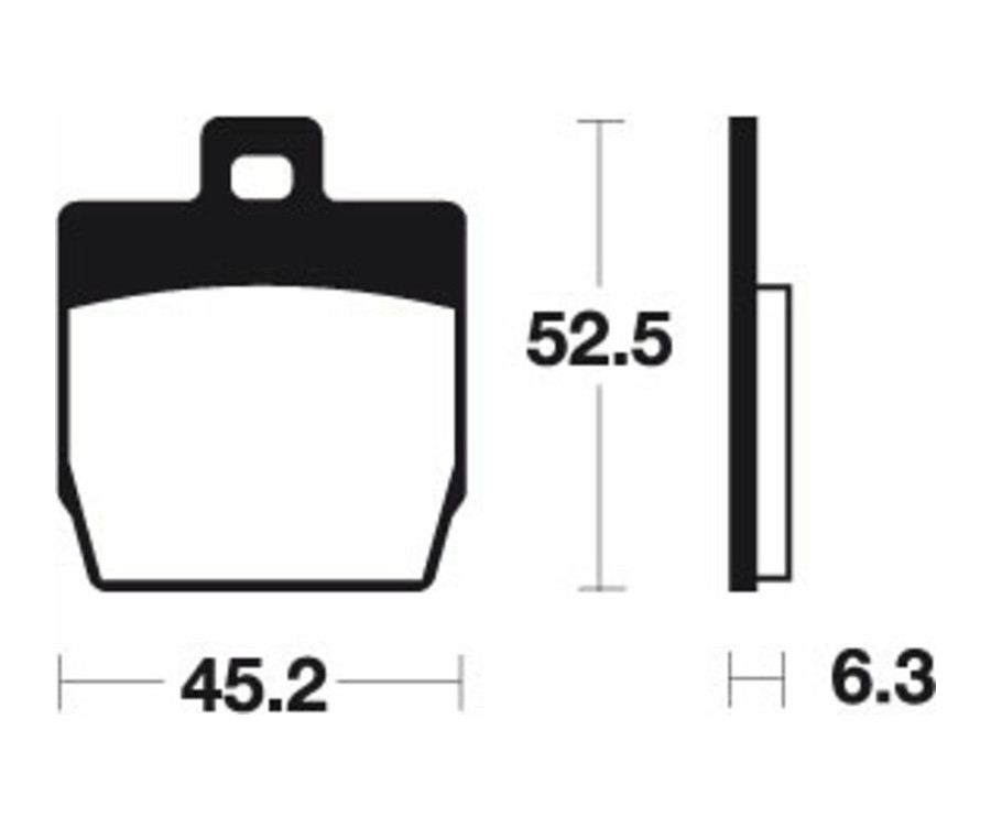 Plaquettes de frein TECNIUM Scooter organique - ME231 - 1022648