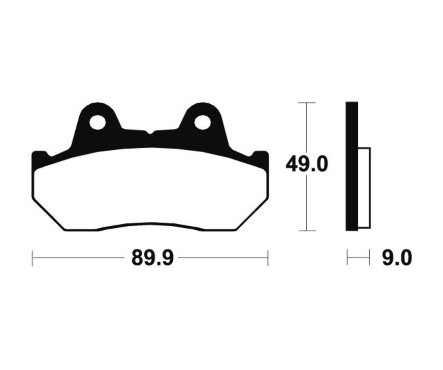 Plaquettes de frein TECNIUM Scooter organique - ME72 - 1022710