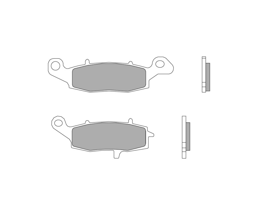 Plaquettes de frein BREMBO route/sport métal fritté - 07KA19SR - 1103767