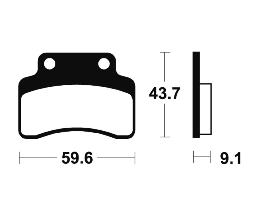 Plaquettes de frein TECNIUM Scooter organique - ME223 - 1022643