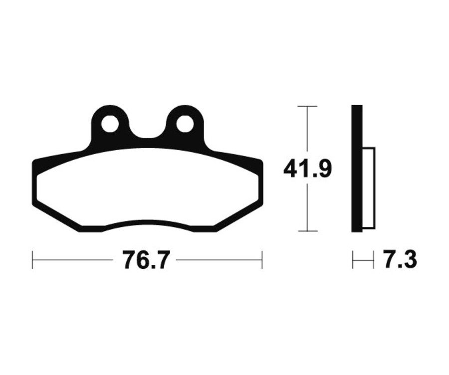Plaquettes de frein TECNIUM Scooter organique - ME317 - 1022675