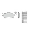 Plaquettes de frein BREMBO route métal fritté - 07BB04LA - 1035796