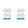 Plaquettes de frein CL BRAKES Quad métal fritté - 1260ATV1 - 1048293