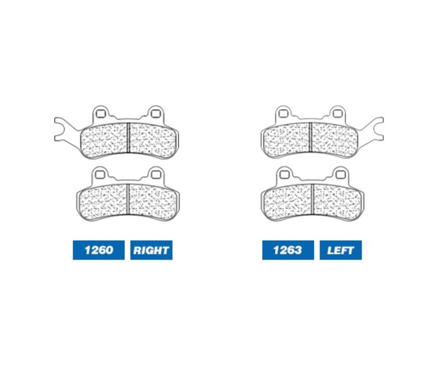 Plaquettes de frein CL BRAKES Quad métal fritté - 1260ATV1 - 1048293