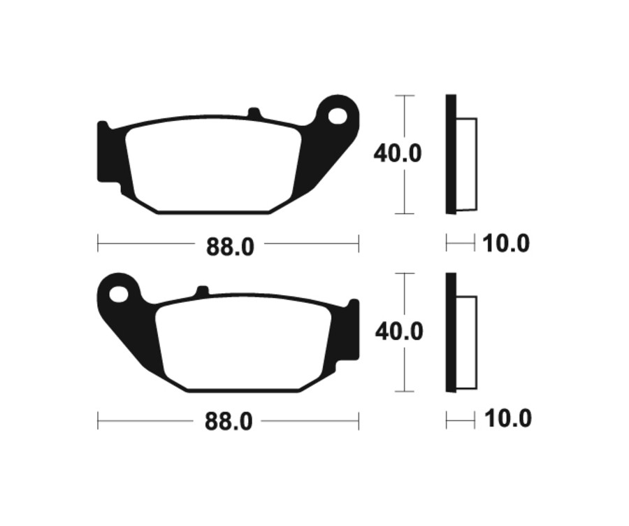 Plaquettes de frein TECNIUM MX/Quad métal fritté - MO415 - 1022911