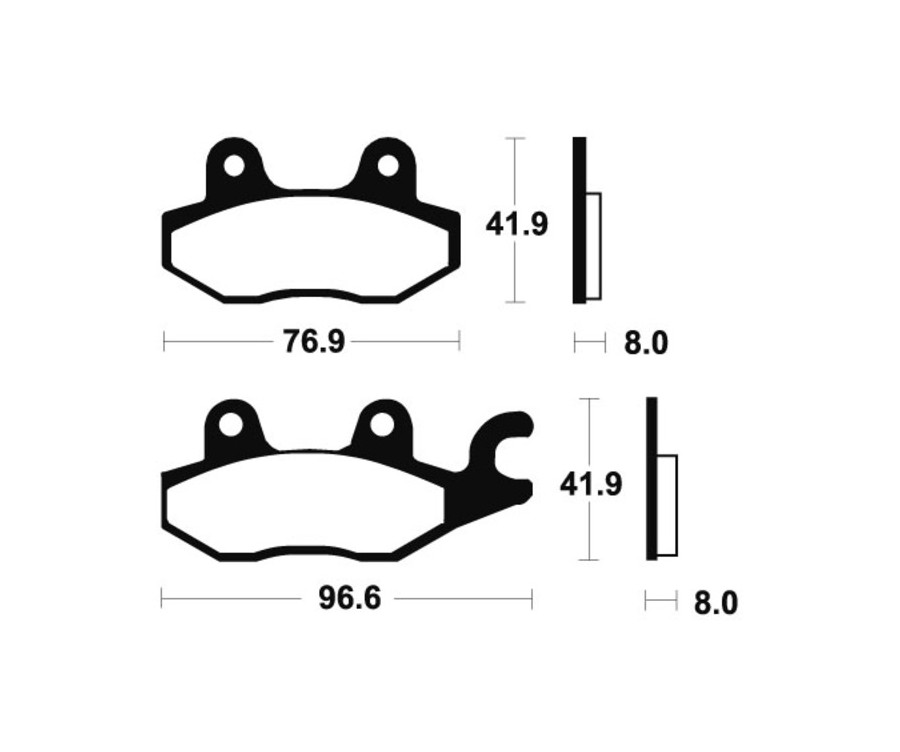 Plaquettes de frein TECNIUM Performance métal fritté - MR138 - 1023041