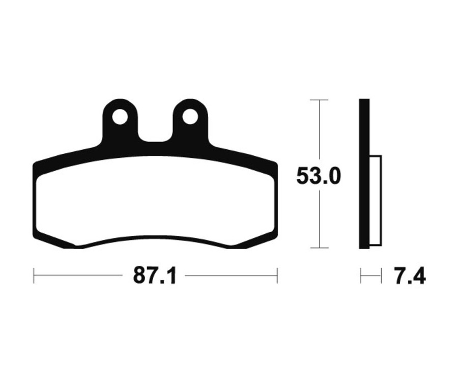 Plaquettes de frein TECNIUM route organique - MA181 - 1022398