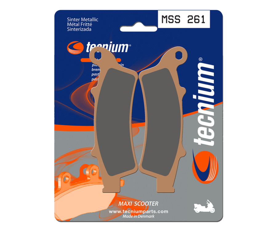 Plaquettes de frein TECNIUM Maxi Scooter métal fritté - MSS261 - 1023200
