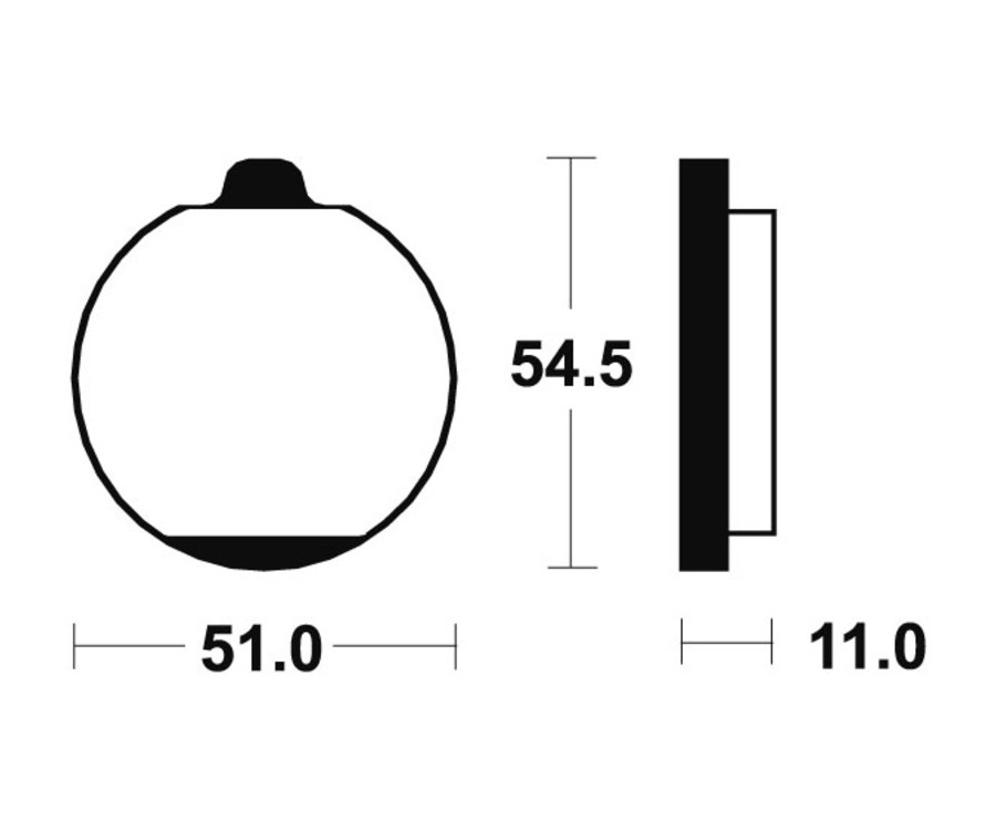 Plaquettes de frein TECNIUM route organique - MA30 - 1022470