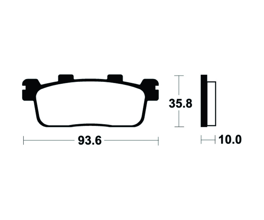 Plaquettes de frein TECNIUM Scooter organique - ME363 - 1022688