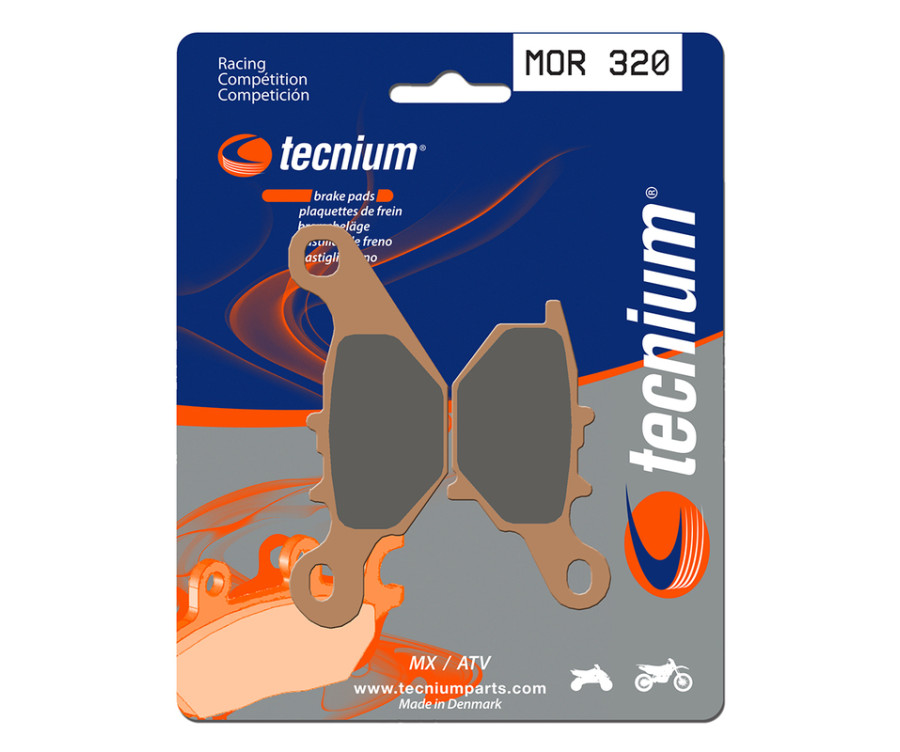 Plaquettes de frein TECNIUM Racing MX/Quad métal fritté - MOR320 - 1022986