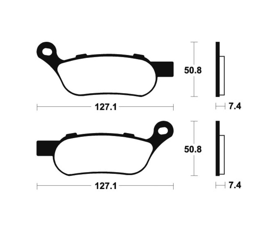 Plaquettes de frein TECNIUM Performance métal fritté - MR354 - 1023081