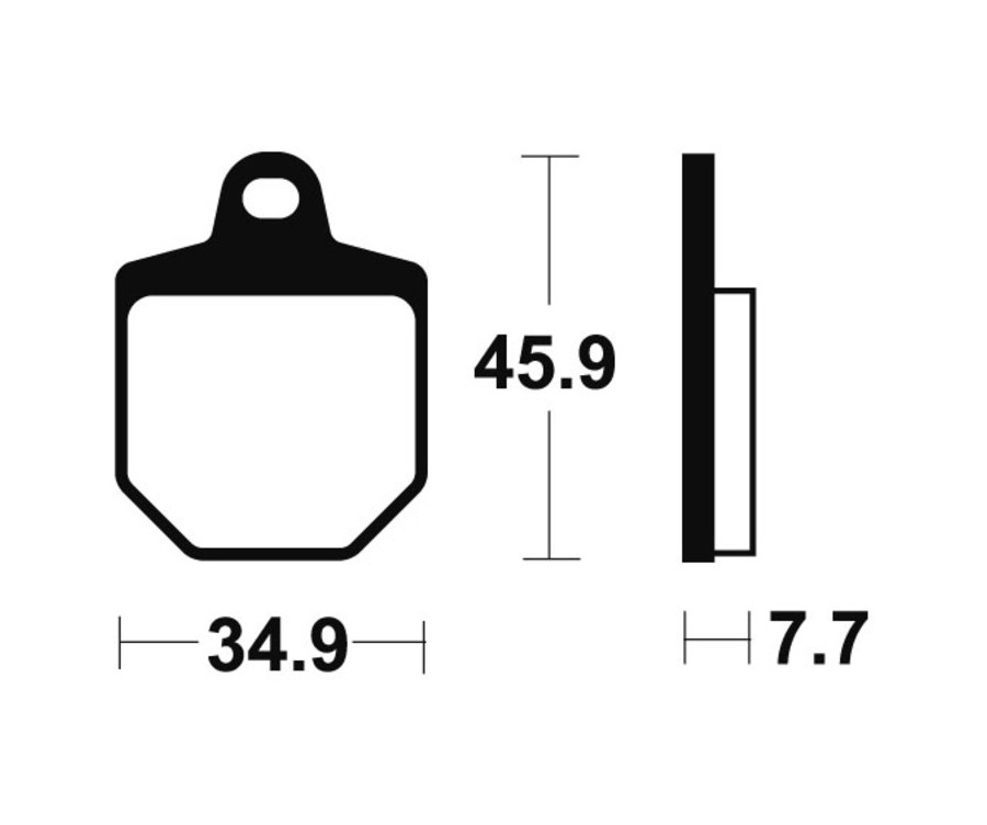 Plaquettes de frein TECNIUM Racing MX/Quad métal fritté - MOR343 - 1022992