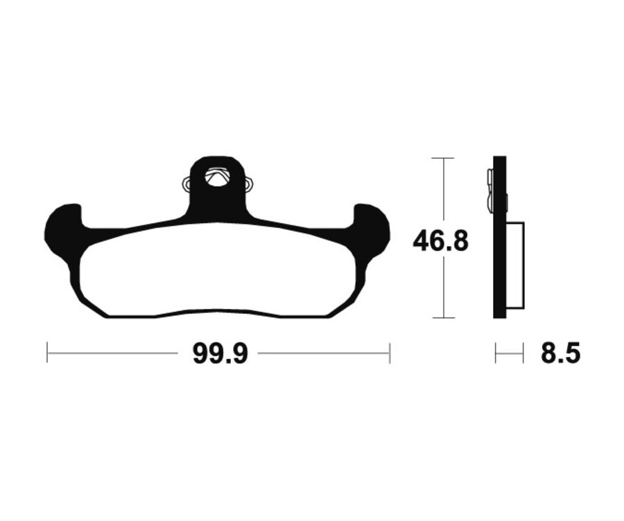 Plaquettes de frein TECNIUM MX/Quad métal fritté - MO108 - 1022839