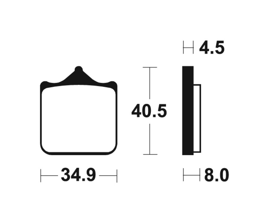 Plaquettes de frein TECNIUM Performance métal fritté - MF370 - 1022786