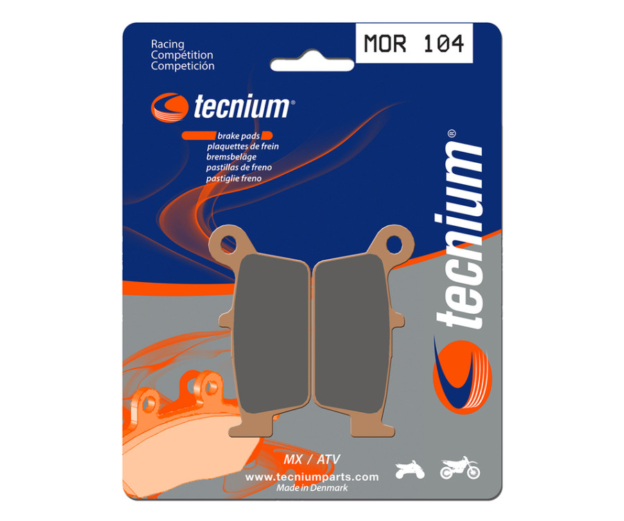 Plaquettes de frein TECNIUM Racing MX/Quad métal fritté - MOR104 - 1022942