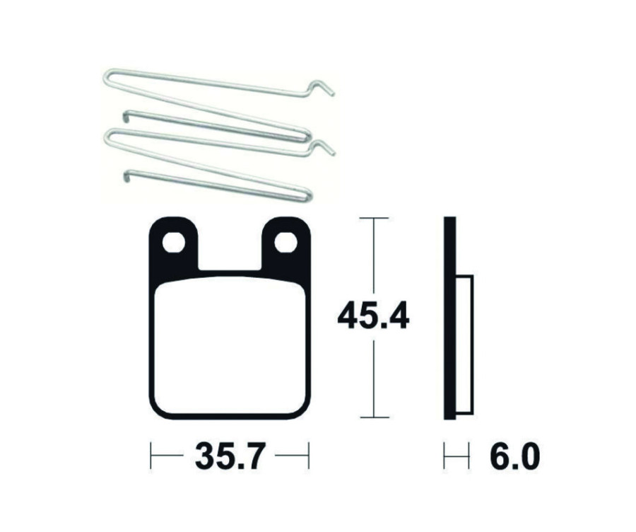 Plaquettes de frein TECNIUM Scooter organique - ME319 - 1022677