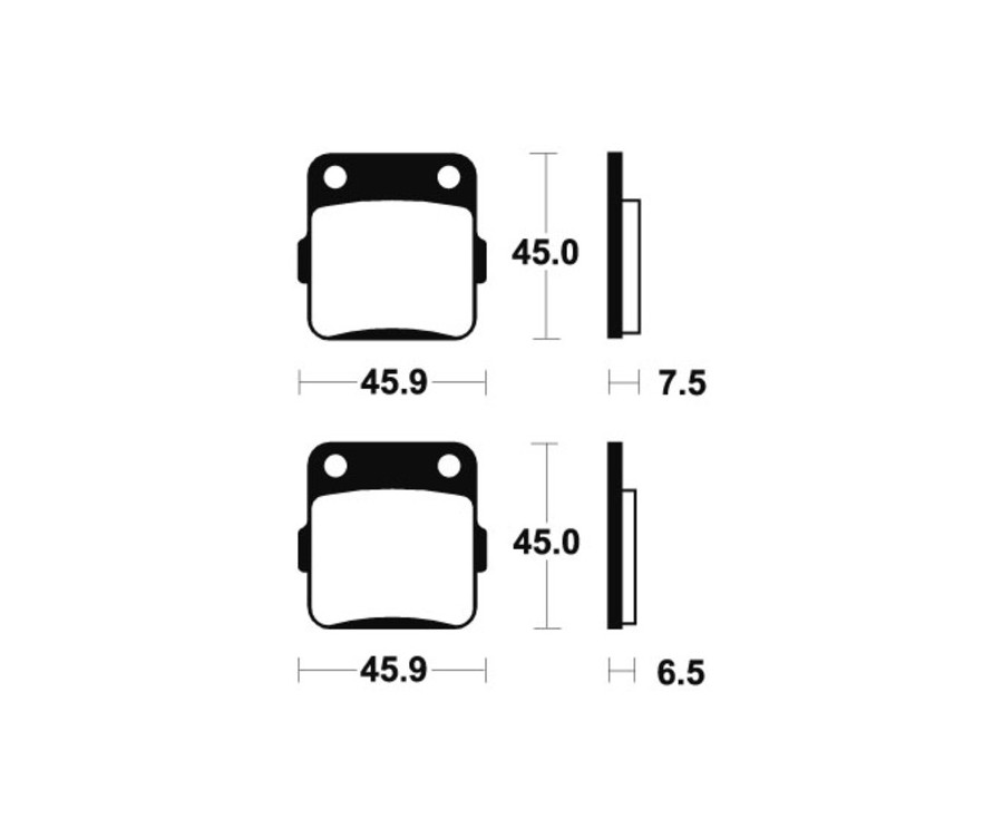 Plaquettes de frein TECNIUM MX/Quad métal fritté - MO62 - 1022916